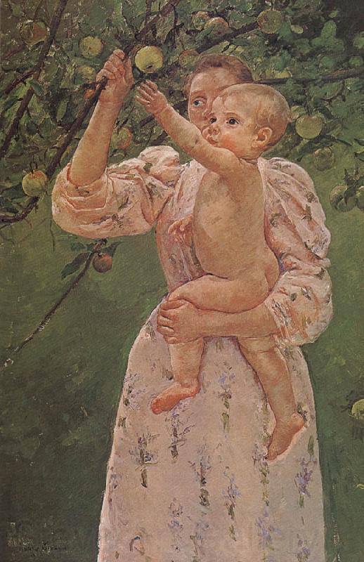 Mary Cassatt The Baby Reaching for  the apple Norge oil painting art